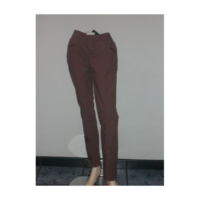 PANTALON LEGER - couleur TAUPE - TAILLE 38 - 100% COTON - MORGAN DE TOI - NEUF - Pantalon toile