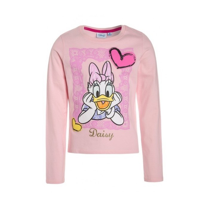 Disney Daisy Face, T-Shirt Fille, Blanc (White WHT), 12-13 Ans 