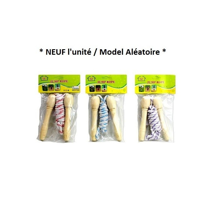 Corde � sauter 2m35 poign�es bois * L'unit� / Model Al�atoire *