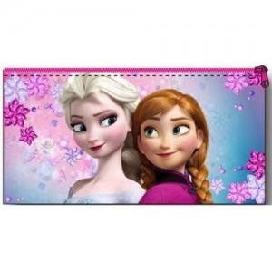 LA REINE DES NEIGES FROZEN Trousse Disney Porte-Stylo 24,5x15cm Plastique Anna Elsa 