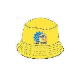 Bob MINIONS "Moi moche et méchant" 100% Coton - Chapeau/Protection - NEUF - Jaune