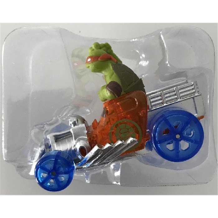 Tortue Ninja Michelangelo dans sa hot Rod - Véhicule + Figurine - NEUF