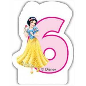 6 Ans - Bougie d'Anniversaire PRINCESSES Disney