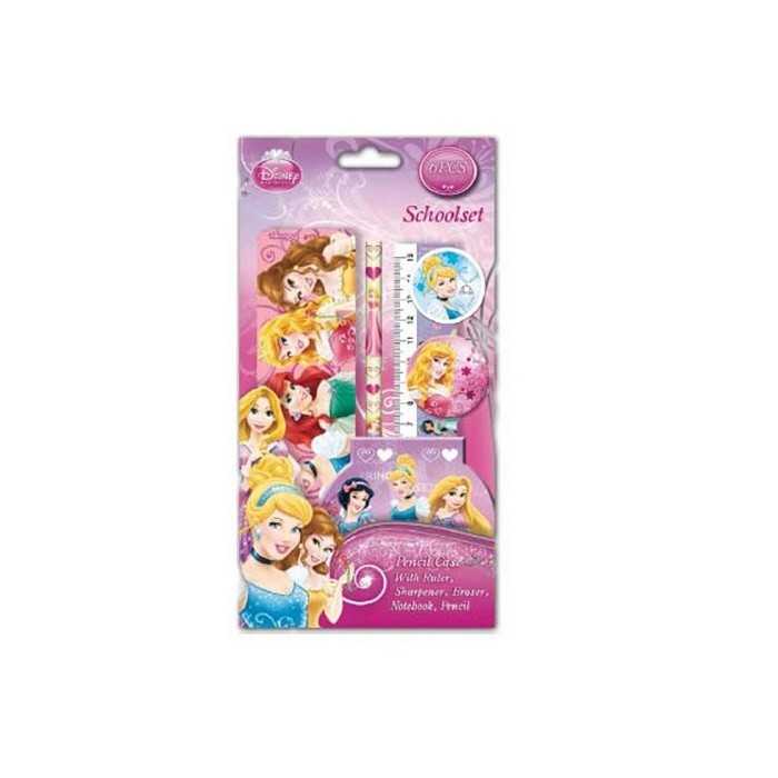 PRINCESSES DISNEY - Fournitures Scolaire / Set Papeterie 6 pièces - NEUF