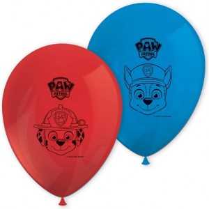 Paquet 8 Ballons PAT PATROUILLE Paw Patrol LATEX - NEUF - Anniversaire/Fête