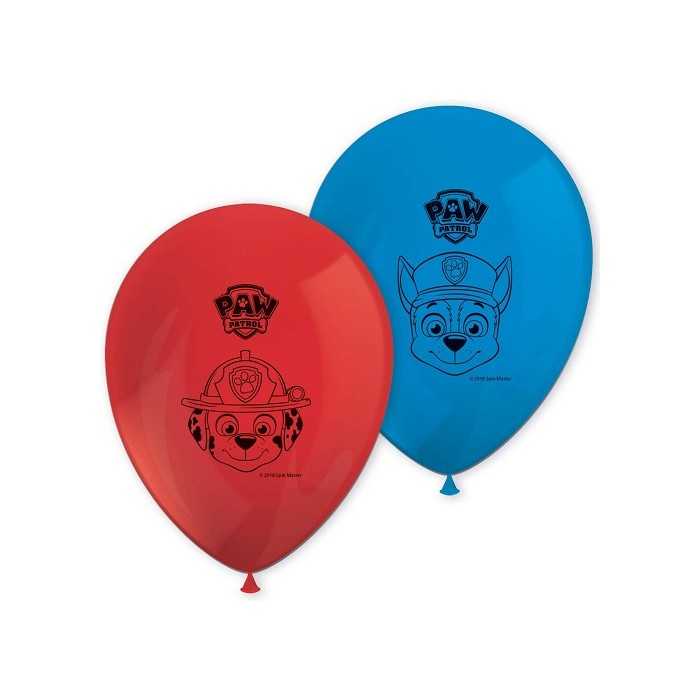 Paquet 8 Ballons PAT PATROUILLE Paw Patrol LATEX - NEUF - Anniversaire/Fête