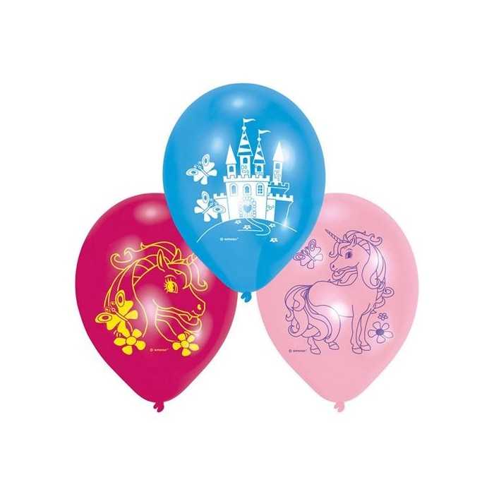 Paquet 6 Ballons LICORNE Unicorn 22,8cm - NEUF - Anniversaire/fête