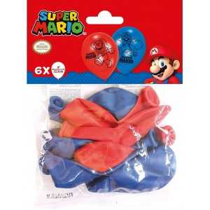 Paquet 6 Ballons SUPER MARIO 22,8cm - NEUF - Anniversaire/fête