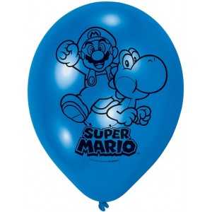 Paquet 6 Ballons SUPER MARIO 22,8cm - NEUF - Anniversaire/fête