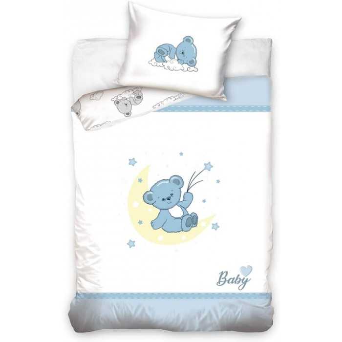 BABY Ourson - Parure de lit Réversible 100x135 cm & Taie d'oreiller 40x60 cm 100% Coton - NEUF BABY Ourson - Parure de lit Réversible 100x135 cm & Taie d'oreiller 40x60 cm 100% Coton - NEUF