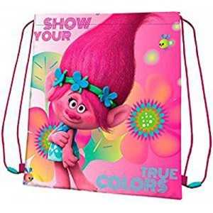 TROLLS : Sac à Dos/Piscine/Sport 41cm Rose Polyester - NEUF