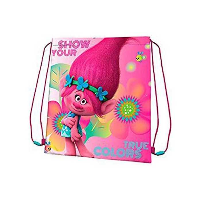 TROLLS : Sac à Dos/Piscine/Sport 41cm Rose Polyester - NEUF