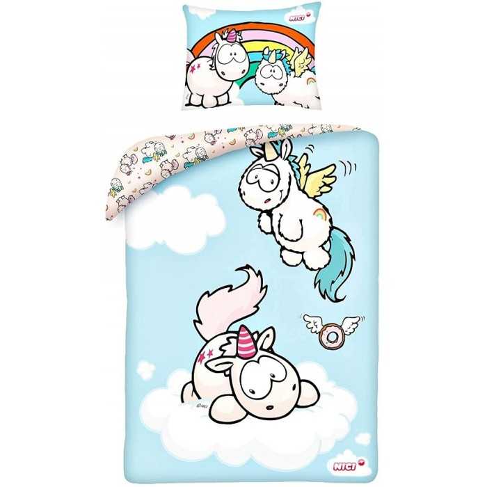 LICORNE - Parure de lit Réversible 100x135 cm & Taie d'oreiller 40x60 cm 100% Coton - NEUF LICORNE - Parure de lit Réversible 100x135 cm & Taie d'oreiller 40x60 cm 100% Coton - NEUF