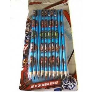 Crayons de Couleur x 10 : AVENGERS Marvel - NEUF - Coloriage / Fourniture Scolaire / Activités / Loisirs