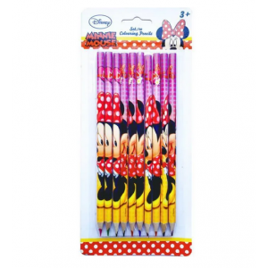 Crayons de Couleur x 10 : MINNIE Disney - NEUF - Coloriage / Fourniture Scolaire / Activités / Loisirs