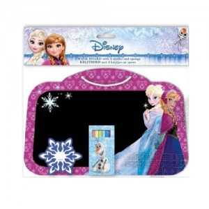 Set Tableau Ardoise + Craies + Éponge LA REINE DES NEIGES Frozen Disney (Anna & Elsa) Fourniture Scolaire Fille Activités Loisir