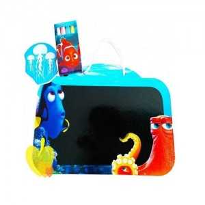 Set Tableau Ardoise + Craies + Éponge DORY Nemo Disney - Fourniture Scolaire Garçon/Fille Activités Loisirs