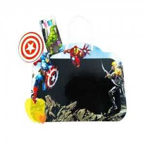 Set Tableau Ardoise + Craies + Éponge AVENGERS Marvel - Fourniture Scolaire Garçon Activités Loisirs