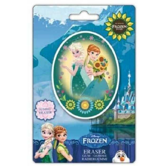 Gomme Géante LA REINE DES NEIGES Frozen (Anna & Elsa) Disney 10x8x1 cm - NEUF