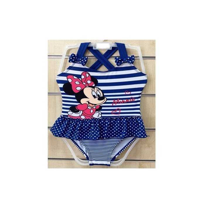 Maillot de Bain 1 Pièce MINNIE Disney - NEUF - de 3 à 8 ans - Bleu