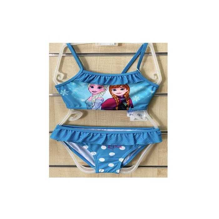 Maillot de Bain 2 Pièces LA REINE DES NEIGES Frozen Disney - NEUF - de 3 à 8 ans Bleu Turquoise