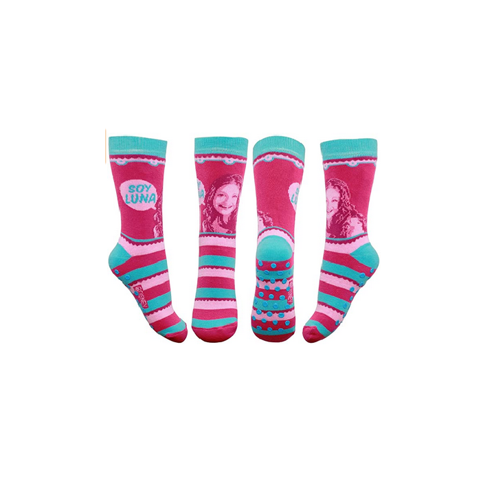 Chaussettes chausson : Chaussettes antidérapantes SOY LUNA Disney - NEUF