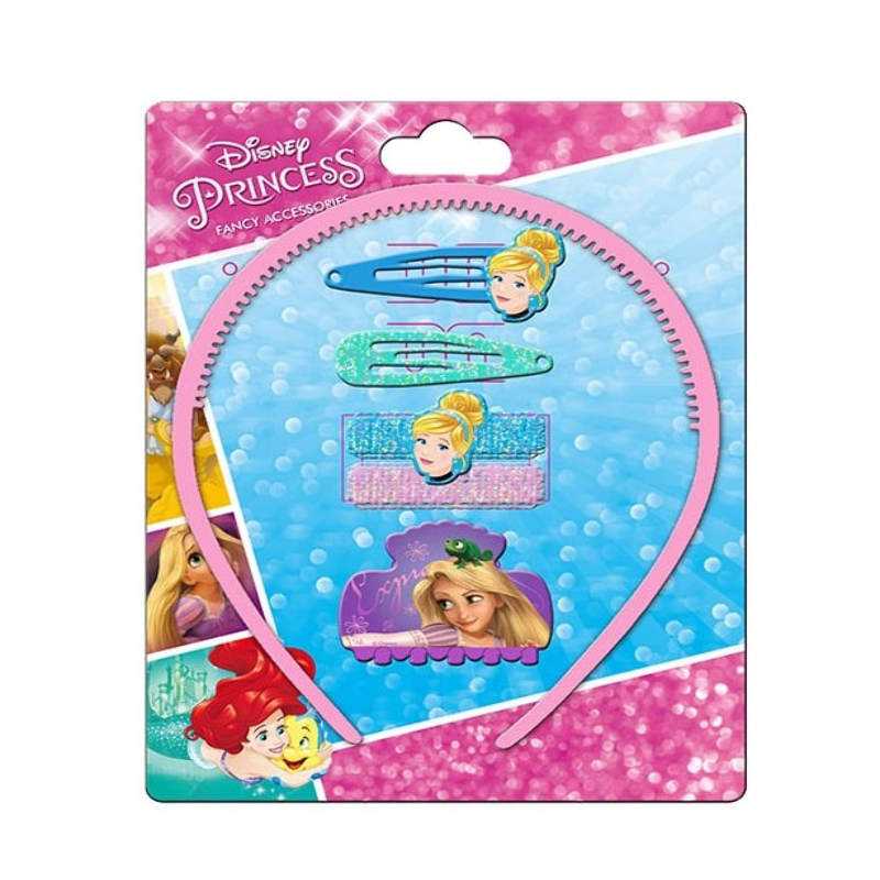 Accessoires cheveux - PRINCESSES Disney (Cendrillon/Raiponce) 6 pièces - NEUF - Barrettes Fille