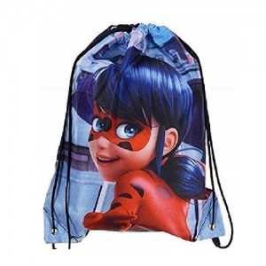 MIRACULOUS : Sac à Dos/Piscine/Sport/Gym/Ecole 37.50cm Bleu Marine Polyester - NEUF - Lady Bug