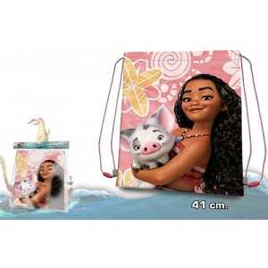 Sac piscine/sport/gym/école VAIANA DISNEY 41cm rose polyester - NEUF