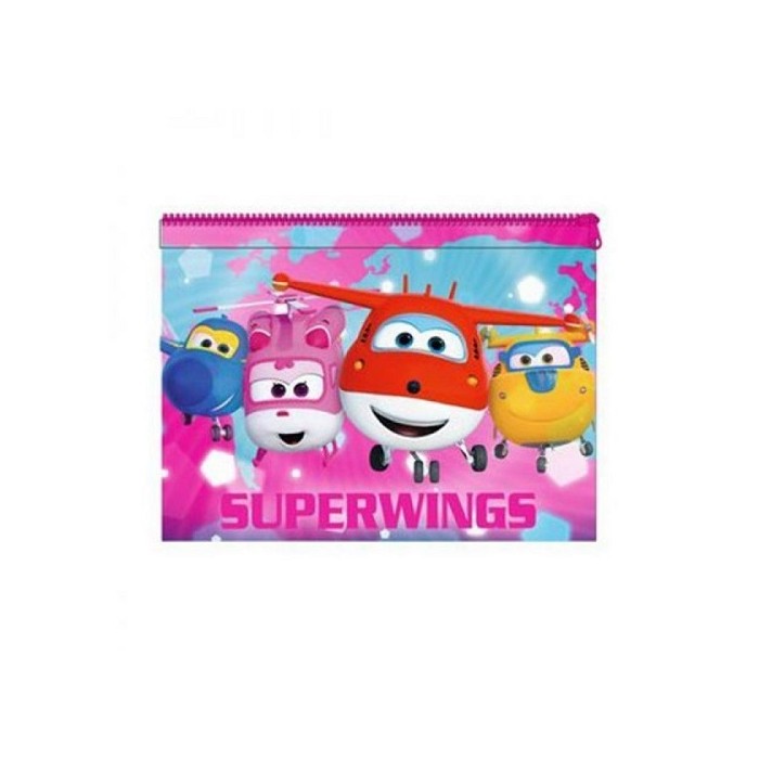 SUPER WINGS - Porte Monnaie Rose 12x10 cm - NEUF