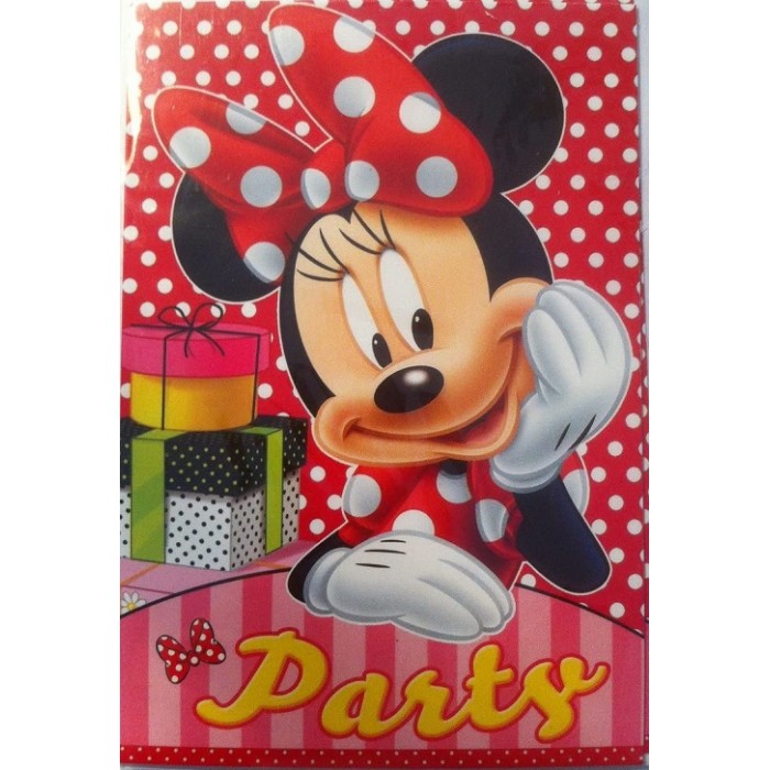 MINNIE : Cartes d'invitations anniversaire party Disney - 5 cartes + 5 enveloppes anniversaire