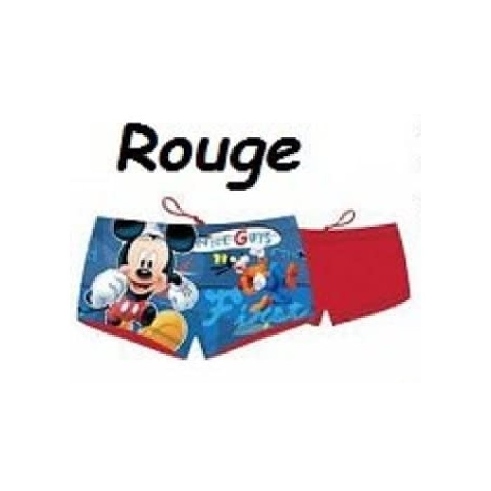 Maillot de bain Mickey Disney pour garçon, forme Boxer - NEUF - taille 3 a 8 ans