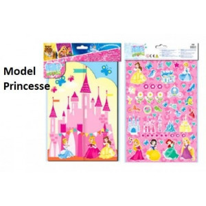 PRINCESSES Disney : Scène A Décorer Soi-même - NEUF - Stickers/Créatif/Activité