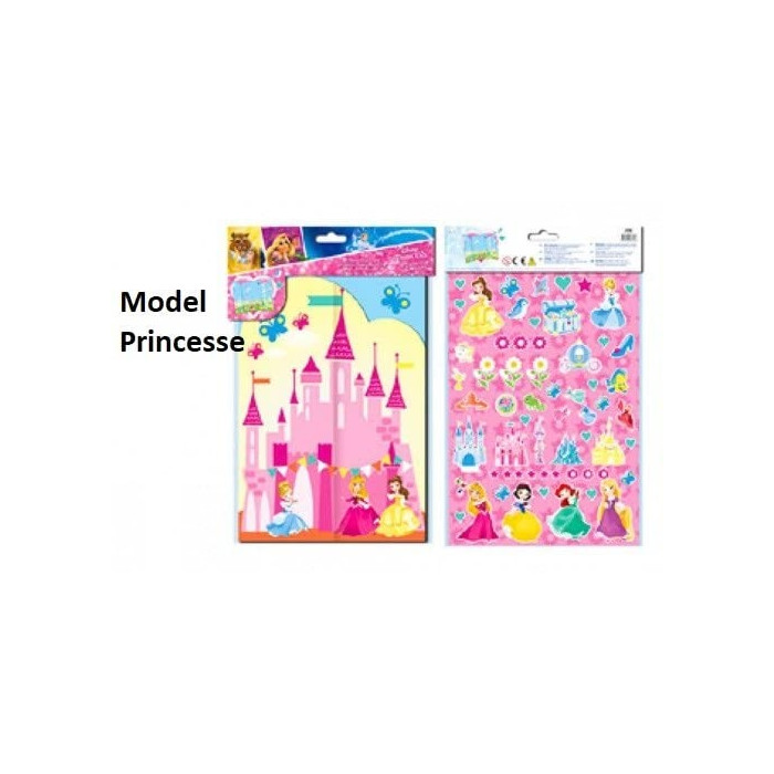 PRINCESSES Disney : Scène A Décorer Soi-même - NEUF - Stickers/Créatif/Activité