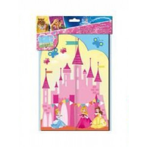 PRINCESSES Disney : Scène A Décorer Soi-même - NEUF - Stickers/Créatif/Activité