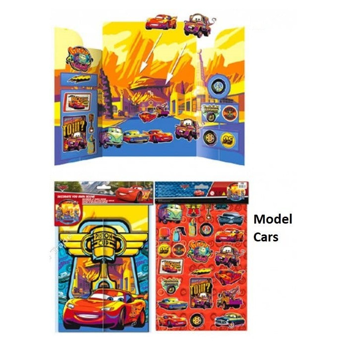 CARS McQueen Disney : Scène A Décorer Soi-même - NEUF - Stickers/Créatif/Activité