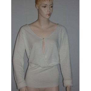 Pull Urban MORGAN DE TOI * taille M * couleur blanc cr�me 65% viscose 20% polyamide 15% angora * NEUF *