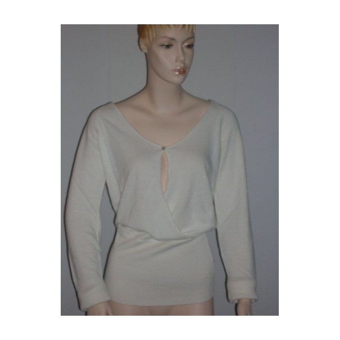 Pull Urban MORGAN DE TOI * taille M * couleur blanc cr�me 65% viscose 20% polyamide 15% angora * NEUF *