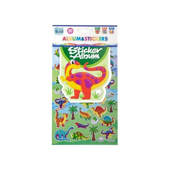 Sticker album - livret + 30 stickers ANIMAUX - L'unit� / Model al�atoire - Autocollants (dinosaure)